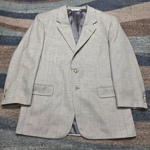 Aquascutum 100% Cashmere Blazer 44R Loro Piana USA Made Vintage Plaid